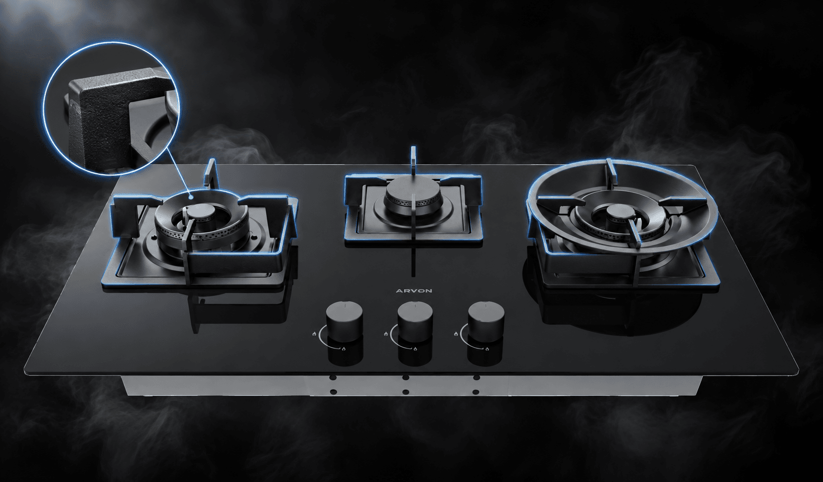 Heavy Cast-Iron Pan Supports